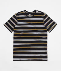 Nike SB Summer Stripe T-Shirt - Black / Black / Laser Orange