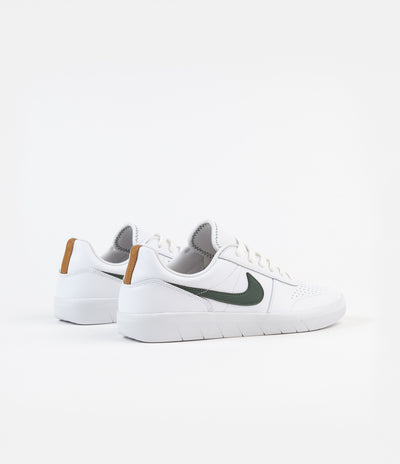 Nike SB Team Classic Premium Shoes - White / Galactic Jade - Desert Ochre - White