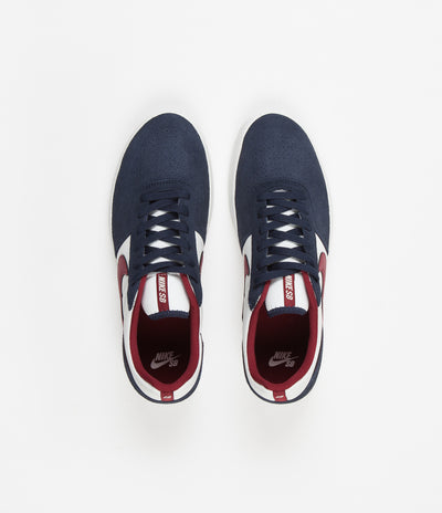 Nike SB Team Classic Shoes - Obsidian / Team Red - Summit White