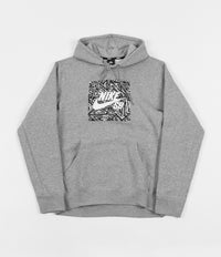 Nike SB Triangle GFX Hoodie - Dark Grey Heather / Summit White