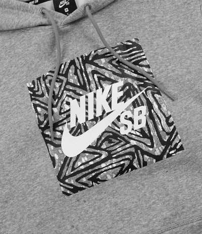 Nike SB Triangle GFX Hoodie - Dark Grey Heather / Summit White