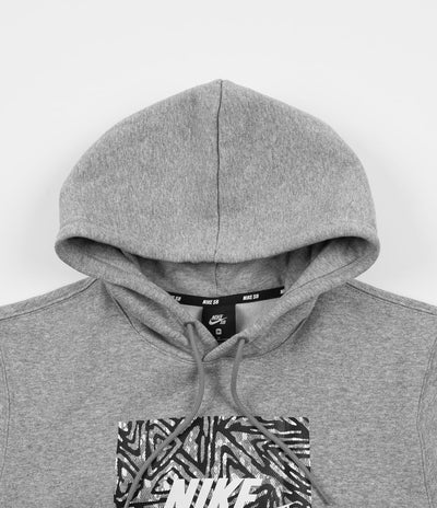 Nike SB Triangle GFX Hoodie - Dark Grey Heather / Summit White