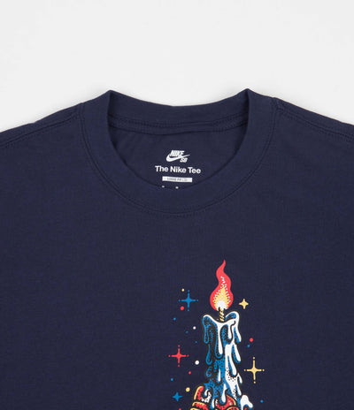 Nike SB Waxed T-Shirt - Midnight Navy