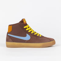 Nike SB x Why So Sad? Womens Bruin High Premium Shoes - Light Chocolate / Light Blue - Monarch thumbnail