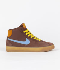 Nike SB x Why So Sad? Womens Bruin High Premium Shoes - Light Chocolate / Light Blue - Monarch