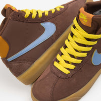 Nike SB x Why So Sad? Womens Bruin High Premium Shoes - Light Chocolate / Light Blue - Monarch thumbnail