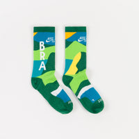 Nike SB x Parra 'Brazil Federation Kit' Socks - White / Clover / White thumbnail