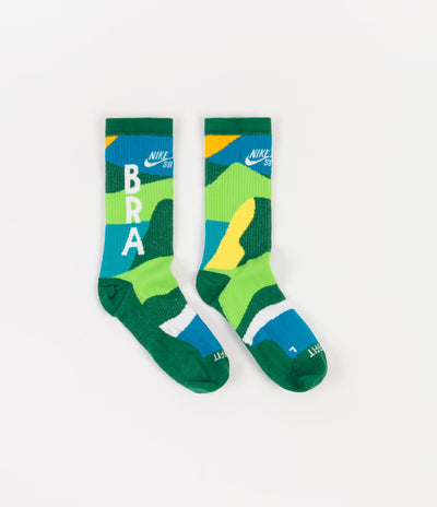 Nike SB x Parra Brazil Federation Kit Socks White Clover White Flatspot