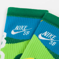 Nike SB x Parra 'Brazil Federation Kit' Socks - White / Clover / White thumbnail