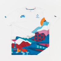 Nike SB x Parra 'France Federation Kit' Jersey - White / Neptune Blue thumbnail