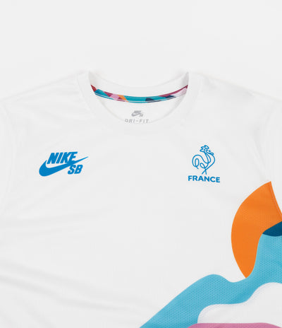 Nike SB x Parra 'France Federation Kit' Jersey - White / Neptune Blue