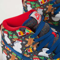 Nike SB x Concepts Dunk High 'Ugly Sweater' Shoes - Blue Ribbon / Blue Ribbon - Atom Red thumbnail