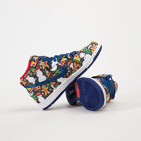 Nike SB x Concepts Dunk High 'Ugly Sweater' Shoes - Blue Ribbon / Blue Ribbon - Atom Red thumbnail