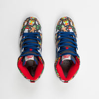 Nike SB x Concepts Dunk High 'Ugly Sweater' Shoes - Blue Ribbon / Blue Ribbon - Atom Red thumbnail