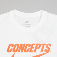 Nike SB x Concepts T-Shirt - White / Orange thumbnail