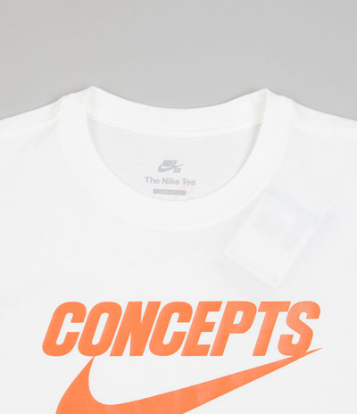 Nike SB x Concepts T-Shirt - White / Orange