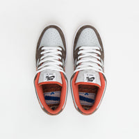 Nike SB x Crushed DC Dunk Low Pro Shoes - Olive Grey / Manta Orange - Rattan thumbnail