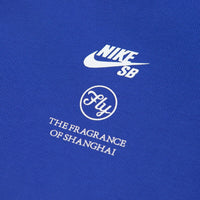 Nike SB x Fly Streetwear 1/2 Zip Fleece - Game Royal / White thumbnail