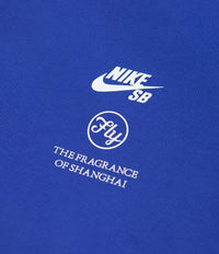 Nike SB x Fly Streetwear 1/2 Zip Fleece - Game Royal / White