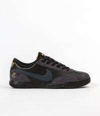 Nike SB X FTC Lunar FC Shoes - Black / Anthracite - Metallic Gold