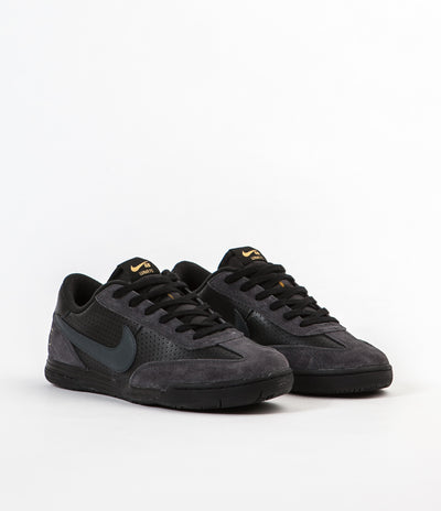 Nike SB X FTC Lunar FC Shoes - Black / Anthracite - Metallic Gold