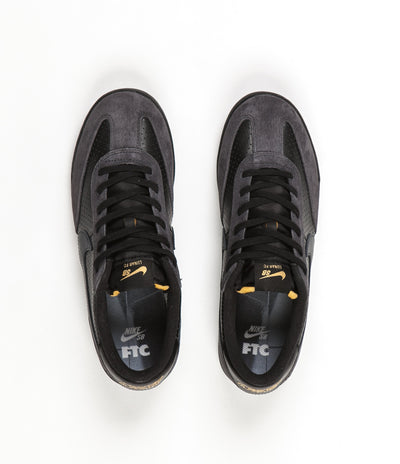 Nike SB X FTC Lunar FC Shoes - Black / Anthracite - Metallic Gold