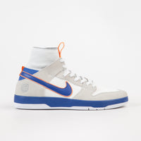 Nike SB x Medicom Dunk High Elite QS Shoes - White / College Blue - White - Gold Post thumbnail