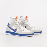 Nike SB x Medicom Dunk High Elite QS Shoes - White / College Blue - White - Gold Post thumbnail