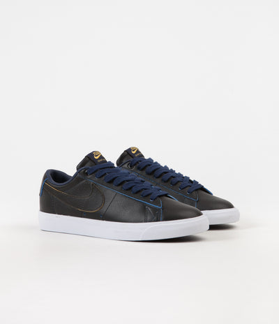 Nike SB x NBA Blazer Low GT Shoes - Black / Black - Amarillo - Coast