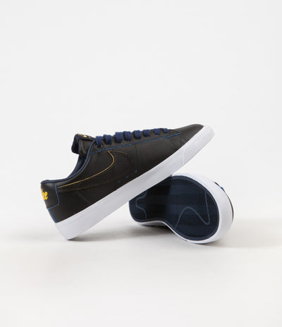 Nike SB x NBA Blazer Low GT Shoes - Black / Black - Amarillo - Coast