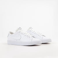 Nike SB x NBA Blazer Low Shoes - White / White - Rush Blue - University Red thumbnail