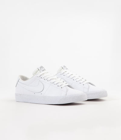 Nike SB x NBA Blazer Low Shoes - White / White - Rush Blue - University Red