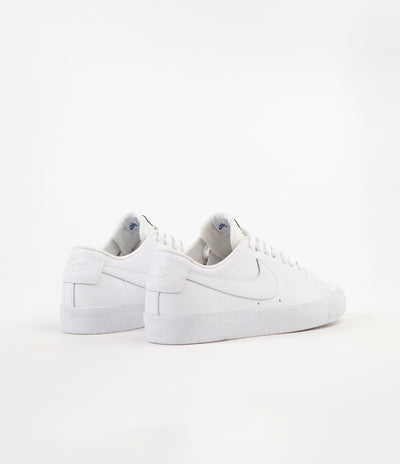 Nike SB x NBA Blazer Low Shoes - White / White - Rush Blue - University Red