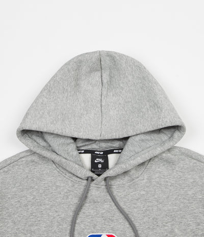 Nike SB x NBA Icon Hoodie - Dark Grey Heather / White