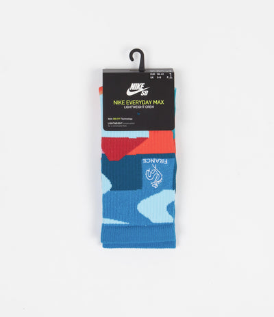 Nike SB x Parra 'France Federation Kit' Socks - Neptune Blue / White