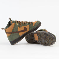 Nike SB x Pass~Port Dunk High Pro Shoes - Carbon Green / Cider - Wheat Gold thumbnail