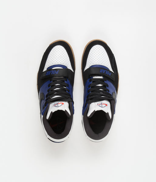 Nike SB x Polar Air Trainer I Shoes - Black / Black / Deep Royal Blue ...