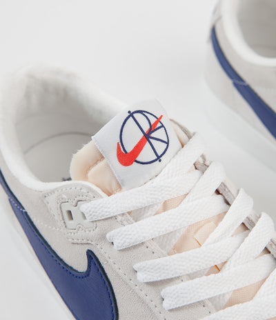 Nike SB x Polar Blazer Low GT Shoes - Summit White / Deep Royal Blue