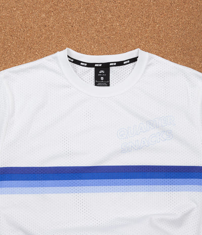 Nike SB x Quartersnacks Dry Long Sleeve Jersey - White / Royal Pulse