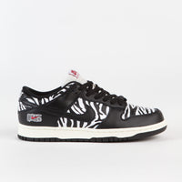 Nike SB x Quartersnacks Dunk Low OG Shoes - Black / White thumbnail