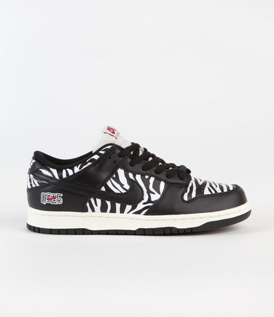 Nike SB x Quartersnacks Dunk Low OG Shoes - Black / White