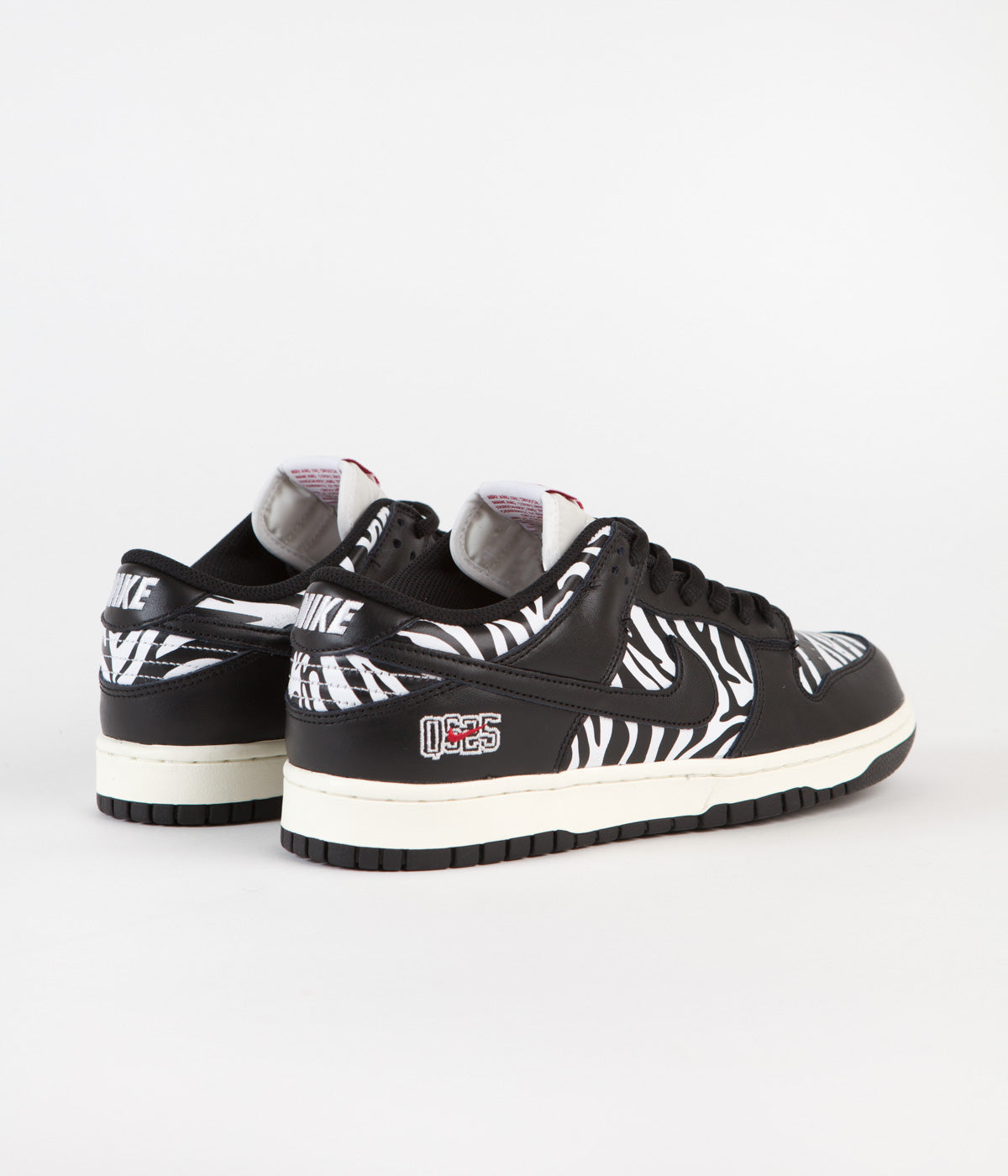 Nike SB X Quartersnacks Dunk Low OG Shoes - Black / White | Flatspot