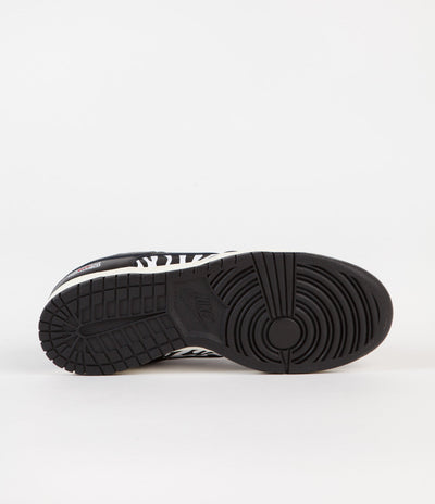 Nike SB x Quartersnacks Dunk Low OG Shoes - Black / White