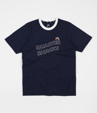 Nike SB x Quartersnacks T-Shirt - Obsidian / Sail / Circuit Orange / White