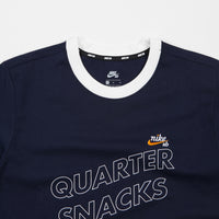 Nike SB x Quartersnacks T-Shirt - Obsidian / Sail / Circuit Orange / White thumbnail