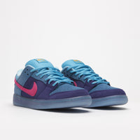 Nike SB x Run The Jewels Dunk Low Shoes - Deep Royal Blue / Active Pink - Blue Chill thumbnail