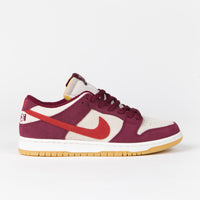 Nike SB x Skate Like A Girl Dunk Low Shoes - Dark Beetroot / Light Crimson - Light Bone thumbnail