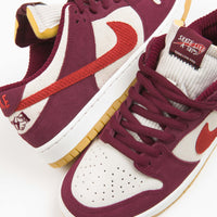 Nike SB x Skate Like A Girl Dunk Low Shoes - Dark Beetroot / Light Crimson - Light Bone thumbnail