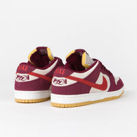 Nike SB x Skate Like A Girl Dunk Low Shoes - Dark Beetroot / Light Crimson - Light Bone thumbnail