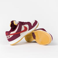 Nike SB x Skate Like A Girl Dunk Low Shoes - Dark Beetroot / Light Crimson - Light Bone thumbnail